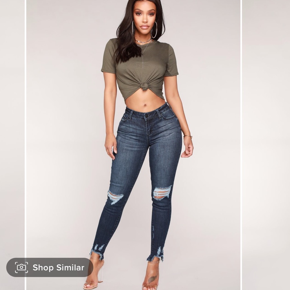 NWT Fashion Nova Turn Your Ankle Skinny Jeans
